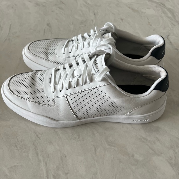 White Cole Haan Grand Cross Court Sneakers Size 10 - Picture 2 of 6